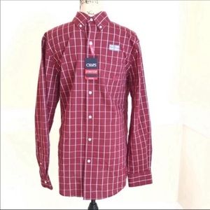 Chaps Ralph Lauren Windowpane Check Stretch Shirt